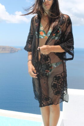 Caftan Black Open with Strap