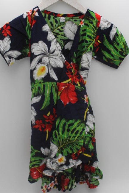 Robe de Fille Navy avec Imprimé Floral