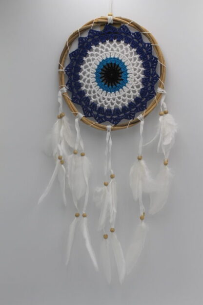 Dreamcatcher Bamboo with Blue Eye 17cm