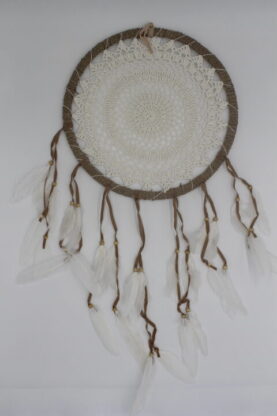 Dreamcather Natural with Crochet 32 cm